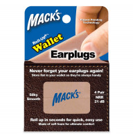 Беруши плоские MACK`S Roll-Ups Wallet Earplugs защита от шума до 16 дБ 4 пары