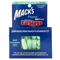 Беруши MACK`S Original Safe Sound защита от шума до 32 дБ 10 пар