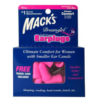 Беруши MACK`S Safe Sound for Her защита от шума до 30 дБ розовые 10 пар