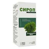 Сироп исландского мха концентрированный с сахаром 100 мл