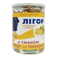 Леденцы ЛИГОР с сахаром со вкусом меда и лимона 50 шт