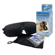 Маска для сна черная Shut-Eye Shade Dreamgirl с берушами и дорожным мешком
