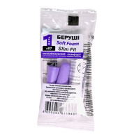 Беруши MACK`S Soft Foam Slim Fit защита от шума до 31 дБ фиолетовые 1 пара