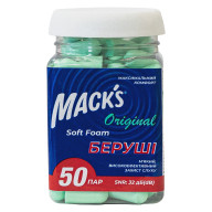 Беруши MACK`S Soft Foam Original защита от шума до 32 дБ 50 пар