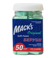 Беруши MACK`S Soft Foam Original защита от шума до 32 дБ 50 пар