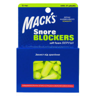 Беруши MACK`S Soft Foam Snore Blockers защита от шума до 37 дБ 12 пар