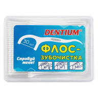 Флос-зубочистка DENTIUM в контейнере 30 шт