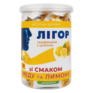 Льодяники ЛІГОР з цукром зі смаком меду та лимону 50 шт