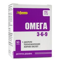 Омега 3-6-9 AN NATUREL (1200 мг рыбьего жира и масла семян льна) 90 капсул